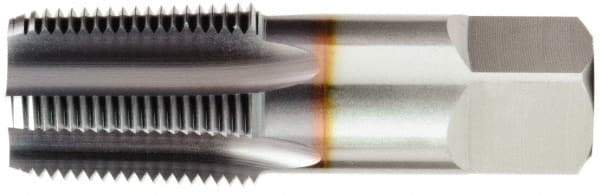 OSG - 1/8-27 NPTF Thread, 4 Flute Standard Pipe Tap - 2-1/8" OAL, 3/4" Thread Length, 7/16" Shank Diam, Bright Finish, High Speed Steel - Exact Industrial Supply