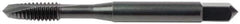 OSG - #10-24 UNC, 3 Flute, Oxide Finish, High Speed Steel Spiral Point Tap - Plug Chamfer, Right Hand Thread, 2-3/8" OAL, 7/8" Thread Length, 0.194" Shank Diam, 2B Class of Fit, Series 105 - Exact Industrial Supply