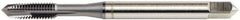 OSG - M6x1.00 Metric Coarse, 3 Flute, TiCN Finish, Vanadium High Speed Steel Spiral Point Tap - Plug Chamfer, Right Hand Thread, 3-5/32" OAL, 1" Thread Length, 0.255" Shank Diam, 6H Class of Fit, Series 11117 - Exact Industrial Supply