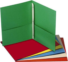 UNIVERSAL - 8-1/2" Long x 11" Wide Report Cover with Tang/Prong Binding - Assorted Colors - Industrial Tool & Supply