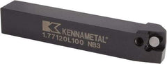 Kennametal - 1.771...75DEG, Left Hand Cut, 15° Lead Angle, 20mm Shank Height x 20mm Shank Width, Positive Rake Indexable Turning Toolholder - 125mm OAL, C8FIX12..L.. Insert Compatibility, Series Fix-Perfect - Industrial Tool & Supply