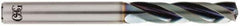 OSG - 8.6mm 140° Spiral Flute Solid Carbide Screw Machine Drill Bit - WD1 Finish, Right Hand Cut, 43mm Flute Length, 101mm OAL, Standard Point, Straight Shank, Through Coolant - Industrial Tool & Supply