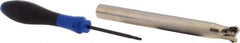 Seco - 5/8" Cut Diam, 0.03" Max Depth, 5/8" Shank Diam, Cylindrical Shank Indexable High-Feed End Mill - Screw Holding Method, LP.. 06 Insert, R217.21 Toolholder, Through Coolant - Industrial Tool & Supply