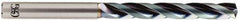 OSG - 15.6mm 140° Solid Carbide Jobber Drill - WD1 Finish, Right Hand Cut, Spiral Flute, Straight Shank, 193mm OAL, Standard Point - Industrial Tool & Supply