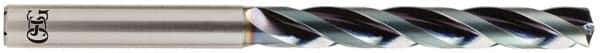 OSG - 13.6mm 140° Solid Carbide Jobber Drill - WD1 Finish, Right Hand Cut, Spiral Flute, Straight Shank, 176mm OAL, Standard Point - Industrial Tool & Supply