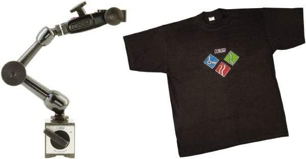 Noga - 70 Lb Magnetic Force, Fine Adjustment Indicator Positioner & Holder with Base - Articulated Arm, Rectangular Base, 35mm Base Height, 40mm Base Length, 30mm Base Width - Industrial Tool & Supply