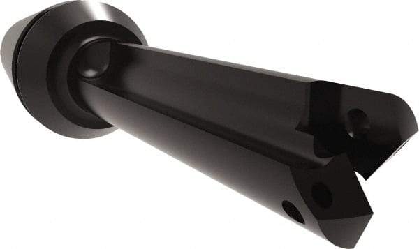 Allied Machine and Engineering - Series Z, 7/16 to 1/2" Diam, ER20 ER Collet, Straight Flute Spade Drill - 1-3/8" Max Depth, 1-29/32" Body Length, 3-15/64" OAL, Short Length, Through Coolant - Industrial Tool & Supply