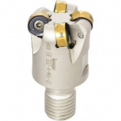 Iscar - 32mm Cut Diam, 7.5mm Max Depth of Cut, 35mm OAL, Indexable Copy End Mill - 5 Inserts, H400 RNHU 1205 Insert, Modular Connection, Through Coolant - Industrial Tool & Supply