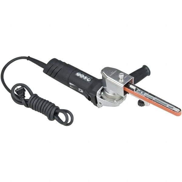 Dynabrade - 1/4 to 3/4 x 18 to 24 Inch, 11,000 RPM Electric Belt Sander - 120 Volts, 6 Amps, 2,356 FPM Speed - Industrial Tool & Supply