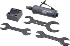 Ingersoll-Rand - 1/4" Collet, Straight Handle, Angle Air Die Grinder - 25,000 RPM, Dual Capable Exhaust, 20 CFM, 0.4 hp, 1/4 NPT - Industrial Tool & Supply
