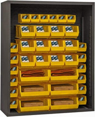 Durham - 4 Shelves, 3,400 Lb Capacity, Closed Shelving System - 48" Wide x 18" Deep x 72" High, Gray - Industrial Tool & Supply