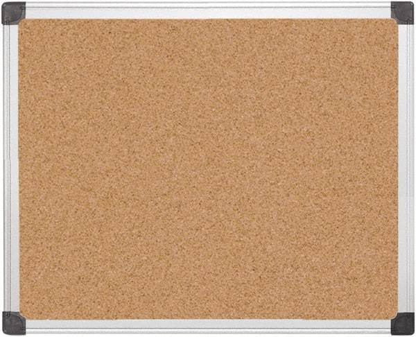 MasterVision - 24" Wide x 36" High Open Cork Bulletin Board - Natural (Color) - Industrial Tool & Supply