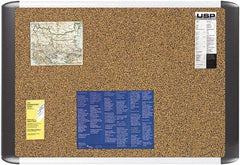 MasterVision - 36" Wide x 24" High Open Cork Bulletin Board - Tan - Industrial Tool & Supply