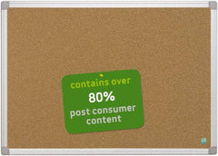 MasterVision - 36" Wide x 24" High Open Cork Bulletin Board - Natural (Color) - Industrial Tool & Supply