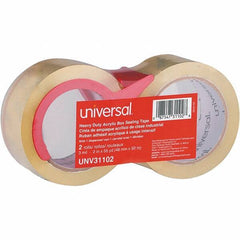Universal One - 48mm Wide x 3mm Thick x 50m Long, 31102 Box Sealing & Label Protection Tape - Clear - Industrial Tool & Supply