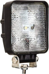 Buyers Products - 12 to 24 Volt, Clear Flood Beam Light - 1.2 Amps, 1,050 Lumens, 5 LED Lamp - Industrial Tool & Supply