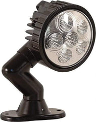 Buyers Products - 12 to 24 Volt, Clear LED Spotlight - 1.5 Amps, 1,350 Lumens, 6 LED Lamp - Industrial Tool & Supply