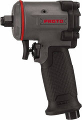 Proto - 1/2" Drive, 10,000 RPM, 635 Ft/Lb Torque Impact Wrench - Pistol Grip Handle, 1,650 IPM, 4.5 CFM, 90 psi, 1/4" NPT Inlet - Industrial Tool & Supply