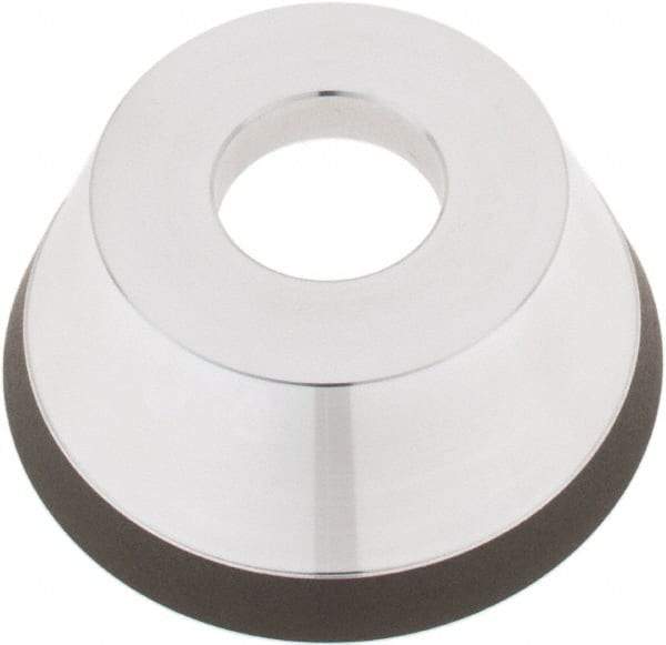 Tru-Maxx - 95mm Diam, 1-1/4" Hole Size, 1" Overall Thickness, 220 Grit, Type 11V9, Tool & Cutter Grinding Wheel - Very Fine Grade, Diamond - Industrial Tool & Supply