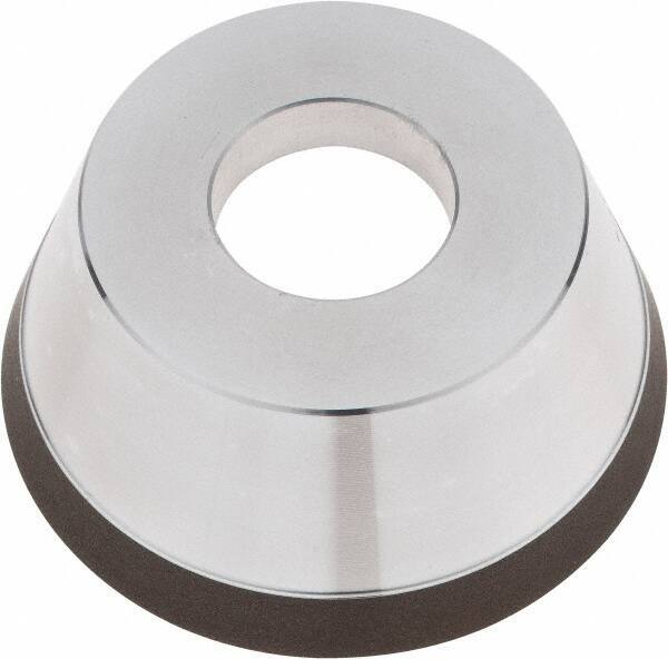 Tru-Maxx - 95mm Diam, 1-1/4" Hole Size, 1" Overall Thickness, 120 Grit, Type 11V9, Tool & Cutter Grinding Wheel - Fine Grade, CBN - Industrial Tool & Supply