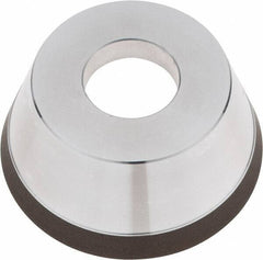 Tru-Maxx - 95mm Diam, 1-1/4" Hole Size, 1" Overall Thickness, 120 Grit, Type 11V9, Tool & Cutter Grinding Wheel - Fine Grade, CBN - Industrial Tool & Supply