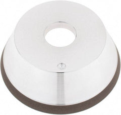 Tru-Maxx - 5" Diam, 1-1/4" Hole Size, 1" Overall Thickness, 100 Grit, Type 11V9, Tool & Cutter Grinding Wheel - Fine Grade, CBN - Industrial Tool & Supply