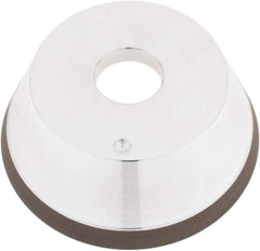 Tru-Maxx - 5" Diam, 1-1/4" Hole Size, 1" Overall Thickness, 120 Grit, Type 11V9, Tool & Cutter Grinding Wheel - Fine Grade, CBN - Industrial Tool & Supply