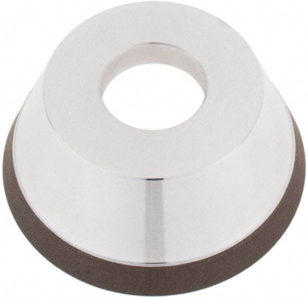 Tru-Maxx - 95mm Diam, 1-1/4" Hole Size, 1" Overall Thickness, 100 Grit, Type 11V9, Tool & Cutter Grinding Wheel - Fine Grade, CBN - Industrial Tool & Supply