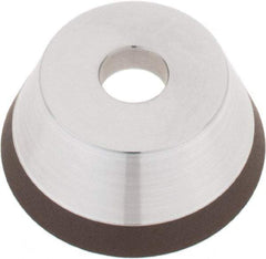 Tru-Maxx - 3" Diam, 3/4" Hole Size, 1" Overall Thickness, 120 Grit, Type 11V9, Tool & Cutter Grinding Wheel - Fine Grade, Diamond - Industrial Tool & Supply