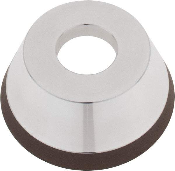 Tru-Maxx - 95mm Diam, 1-1/4" Hole Size, 1" Overall Thickness, 320 Grit, Type 11V9, Tool & Cutter Grinding Wheel - Extra Fine Grade, Diamond - Industrial Tool & Supply