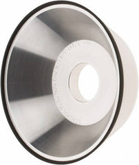Tru-Maxx - 5" Diam, 1-1/4" Hole Size, 1" Overall Thickness, 150 Grit, Type 11V9, Tool & Cutter Grinding Wheel - Very Fine Grade, CBN - Industrial Tool & Supply