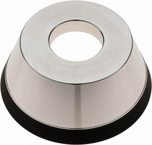 Tru-Maxx - 95mm Diam, 1-1/4" Hole Size, 1" Overall Thickness, 180 Grit, Type 11V9, Tool & Cutter Grinding Wheel - Very Fine Grade, Diamond - Industrial Tool & Supply