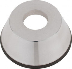 Tru-Maxx - 95mm Diam, 1-1/4" Hole Size, 1" Overall Thickness, 100 Grit, Type 11V9, Tool & Cutter Grinding Wheel - Fine Grade, CBN - Industrial Tool & Supply