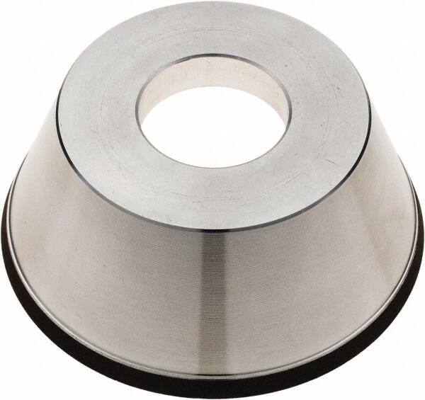 Tru-Maxx - 95mm Diam, 1-1/4" Hole Size, 1" Overall Thickness, 100 Grit, Type 11V9, Tool & Cutter Grinding Wheel - Fine Grade, CBN - Industrial Tool & Supply