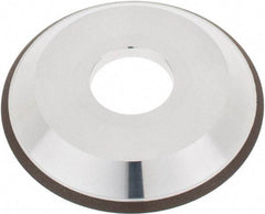 Tru-Maxx - 4" Diam, 1-1/4" Hole Size, 1" Overall Thickness, 120 Grit, Type 12V9, Tool & Cutter Grinding Wheel - Fine Grade, CBN - Industrial Tool & Supply