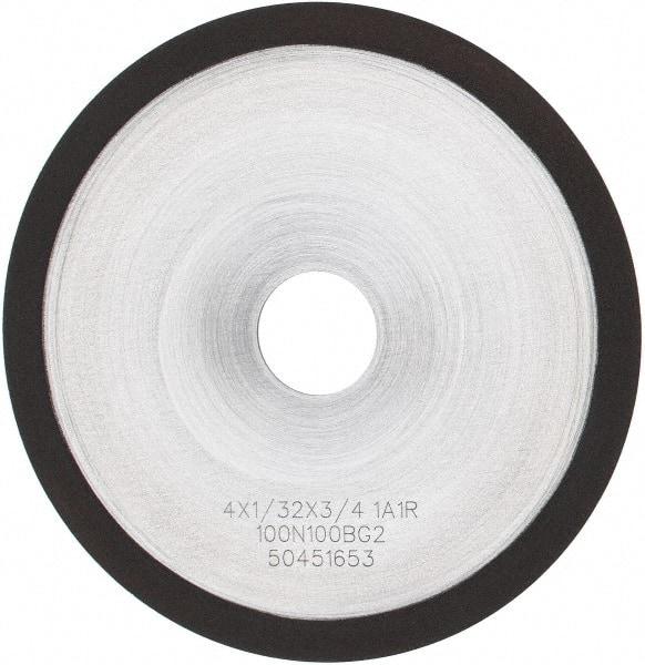Tru-Maxx - 4" 100 Grit Diamond Cutoff Wheel - 1/32" Thick, 3/4" Arbor, Use with Angle Grinders - Industrial Tool & Supply