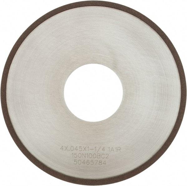 Tru-Maxx - 4" 150 Grit Diamond Cutoff Wheel - 0.045" Thick, 1-1/4" Arbor, Use with Angle Grinders - Industrial Tool & Supply
