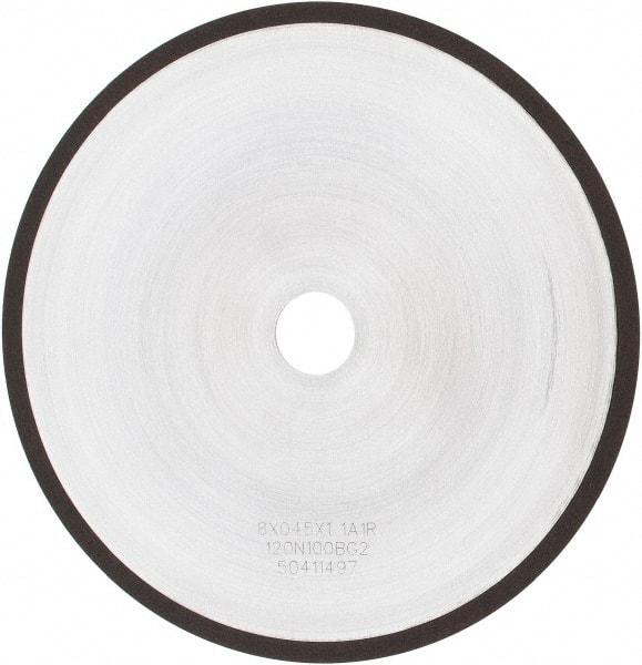 Tru-Maxx - 8" 120 Grit Diamond Cutoff Wheel - 0.045" Thick, 1" Arbor, Use with Angle Grinders - Industrial Tool & Supply
