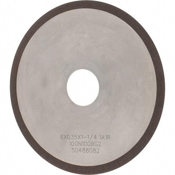 Tru-Maxx - 6" 100 Grit Diamond Cutoff Wheel - 0.035" Thick, 1-1/4" Arbor, Use with Angle Grinders - Industrial Tool & Supply