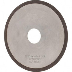 Tru-Maxx - 6" 100 Grit Diamond Cutoff Wheel - 0.035" Thick, 1-1/4" Arbor, Use with Angle Grinders - Industrial Tool & Supply