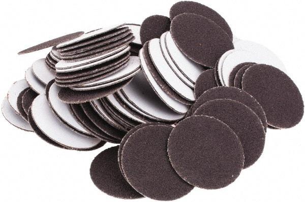 Tru-Maxx - 1-1/2" Diam, 120 Grit Aluminum Oxide Adhesive PSA Disc - Fine Grade, X Weighted Cloth Backing, For Right Angle/Vertical Shaft Portable Grinders - Industrial Tool & Supply