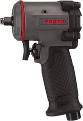 Proto - 3/8" Drive, 6,000 RPM, 445 Ft/Lb Torque Impact Wrench - Pistol Grip Handle, 1,260 IPM, 3 CFM, 90 psi, 1/4" NPT Inlet - Industrial Tool & Supply