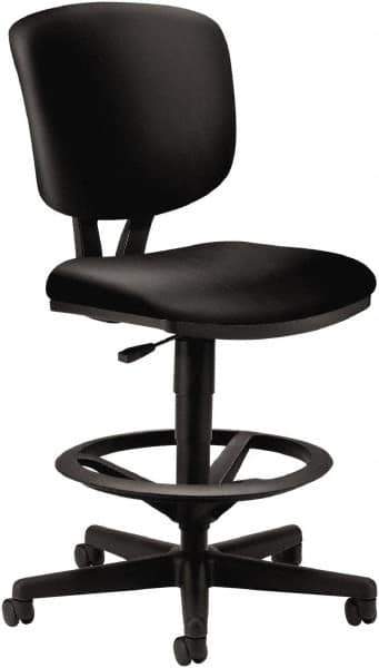 Hon - Swivel & Adjustable Stools Type: Adjustable Height Stool Base Type: Swivel - Industrial Tool & Supply