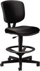 Hon - Swivel & Adjustable Stools Type: Adjustable Height Stool Base Type: Swivel - Industrial Tool & Supply
