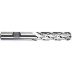1/4" Dia. - 3-1/16" OAL - HSS-TiN - Ball Nose SE EM - 4 FL - Industrial Tool & Supply