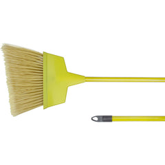 7 1/2' Plastic Angled Upright - Broom With Handle - Industrial Tool & Supply