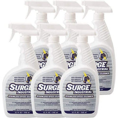 Surge Industrial - 32 fl oz Liquid Stainless Steel Cleaner - Unscented, Spray Bottle Container - Industrial Tool & Supply