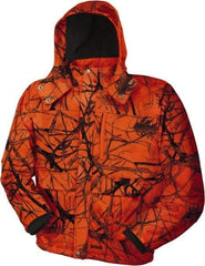 DeWALT - Size 3XL Heated & Cold Weather Jacket - Camo Blaze, Polyester, Zipper Closure - Industrial Tool & Supply