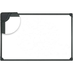 Universal One - 24" High x 36" Wide Magnetic Dry Erase Board - Lacquered Steel, Includes Accessory Tray/Rail & Mounting Kit - Industrial Tool & Supply