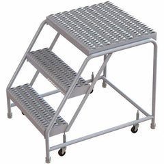 TRI-ARC - Rolling & Wall Mounted Ladders & Platforms Type: Rolling Warehouse Ladder Style: Rolling Safety Ladder - Industrial Tool & Supply
